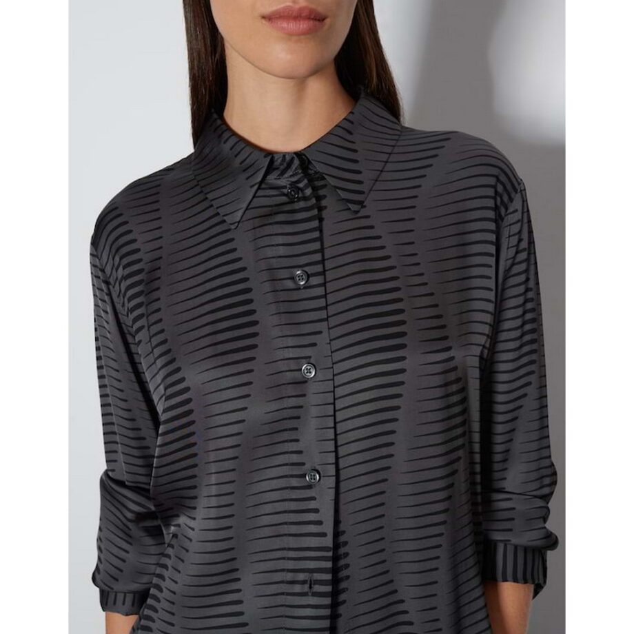 Someday Bluse Oversize Printbluse ZAURYN aus Viskose silver moon