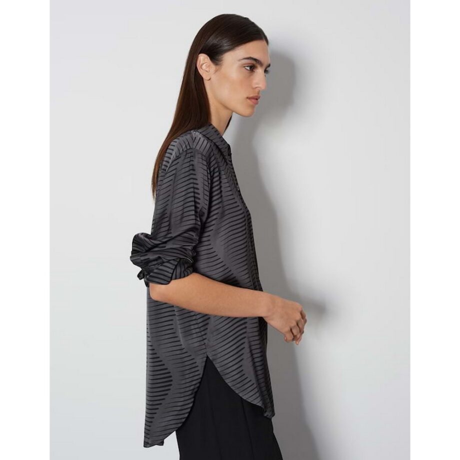 Someday Bluse Oversize Printbluse ZAURYN aus Viskose silver moon