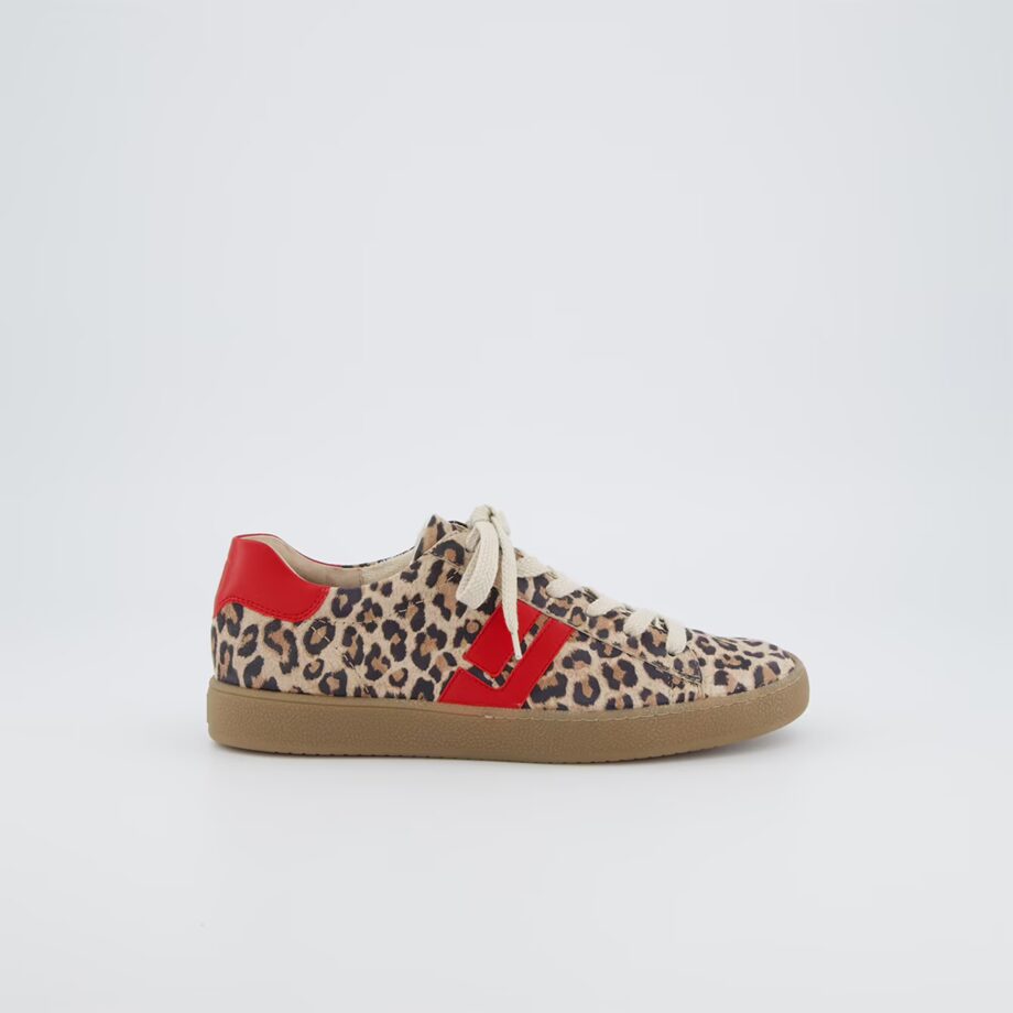 Paul Green 5464-137 Pauls Retro Sneaker leo rot
