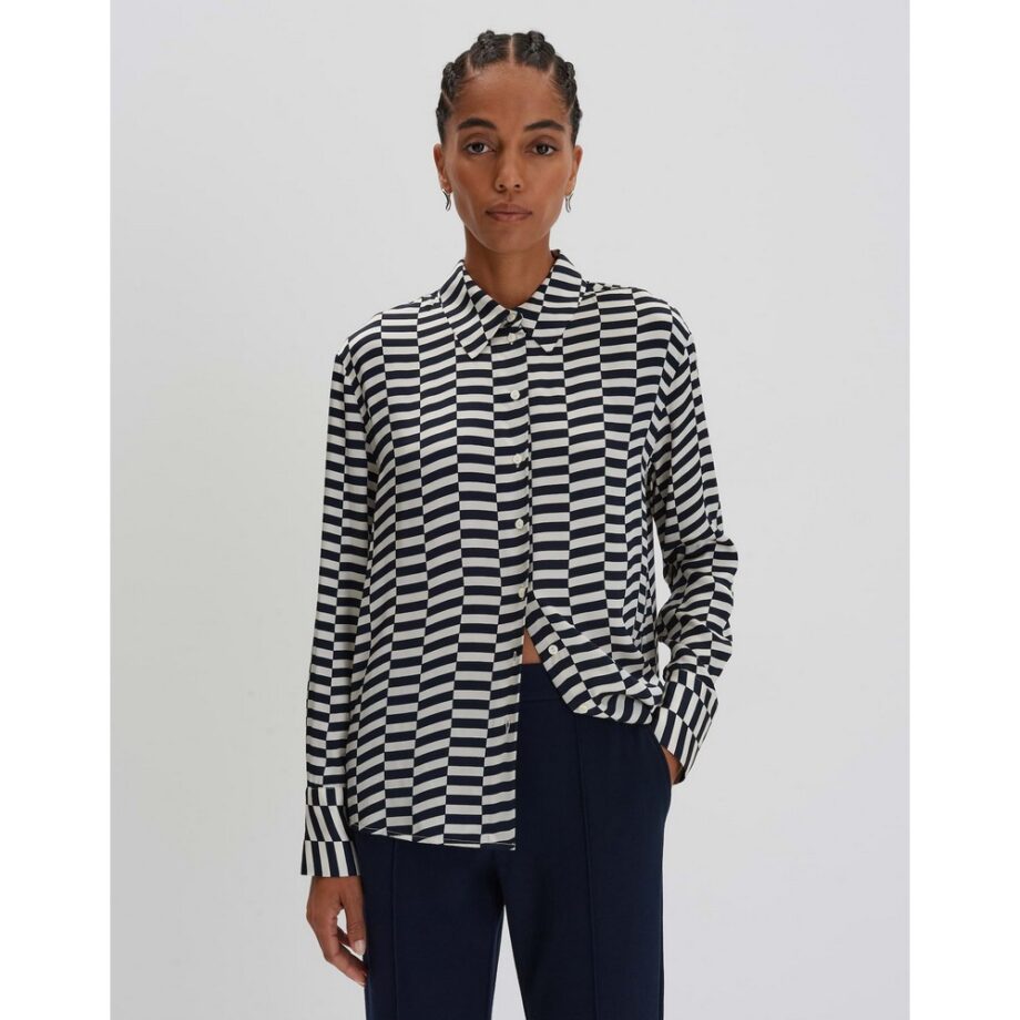 Someday Printbluse ZPHERE Loose aus nachhaltiger Viskose ocean Pre-Spring