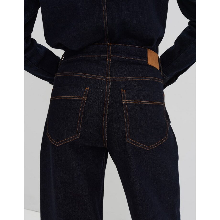 Someday Extra Wide Leg Jeans CELLMA PALAZZO Mid Rise aus BCI Cotton Mix dark rinsed blue