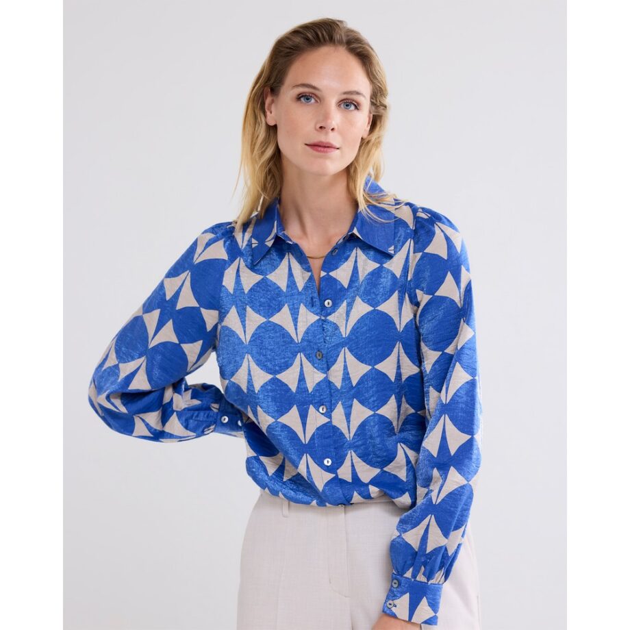 Summum 2s3206 Bluse royalblau