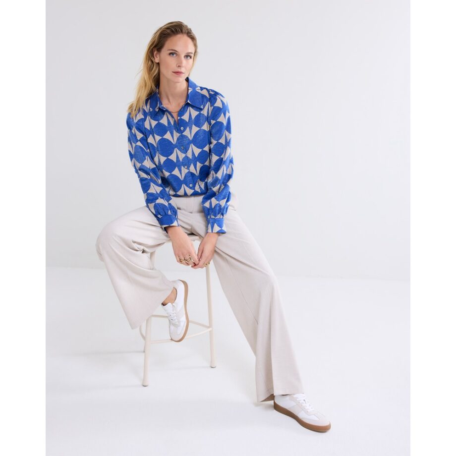 Summum 2s3206 Bluse royalblau