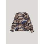 Summum 2s3209 Bluse Blusentop royalblau multi