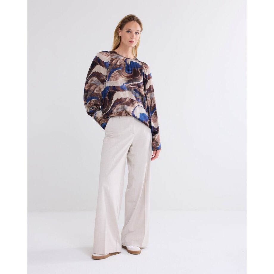 Summum 2s3209 Bluse Blusentop royalblau multi