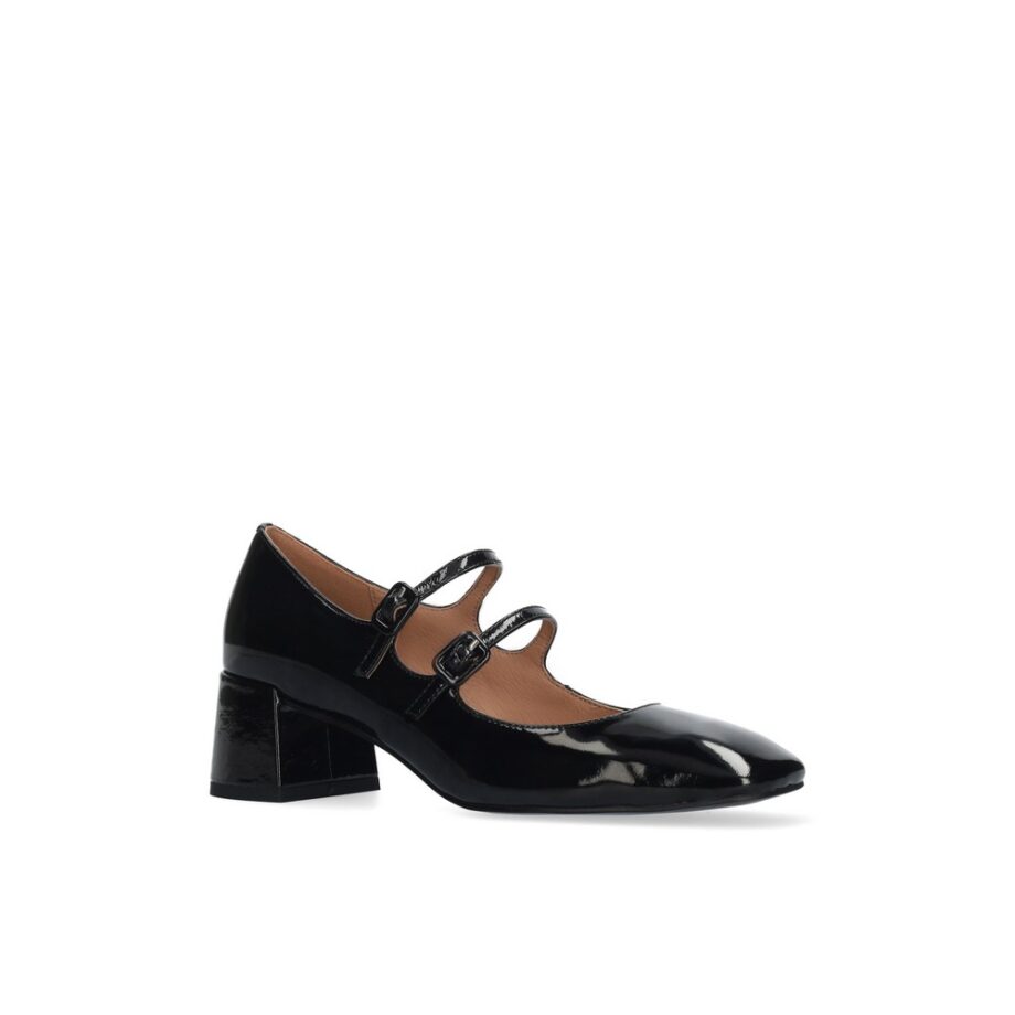 Bibi Lou CARDIFF PUMP 50 Riemchenpumps Mary Jane schwarz