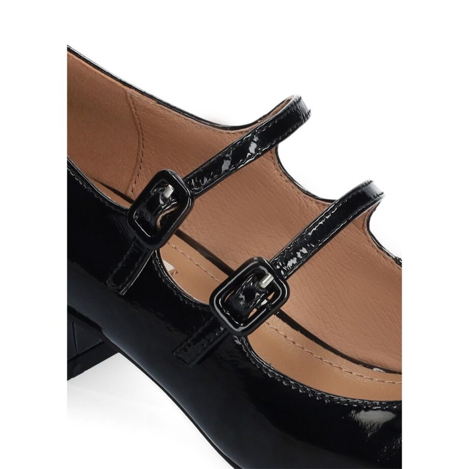 Bibi Lou CARDIFF PUMP 50 Riemchenpumps Mary Jane schwarz