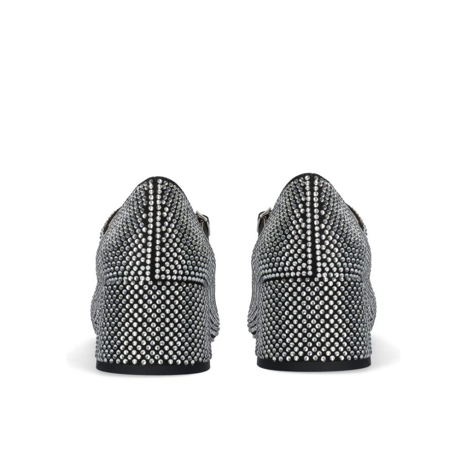 Bibi Lou CARDIFF PUMP 50 Riemchenpumps Mary Jane mit Strass schwarz