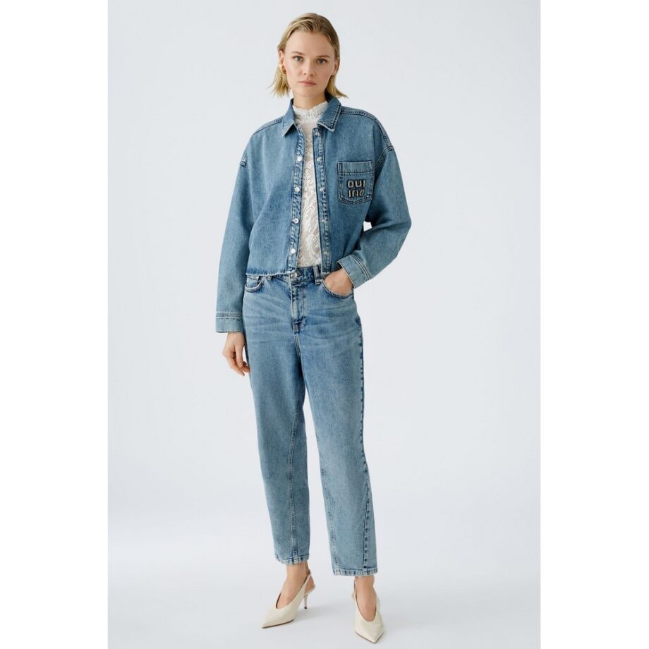 Oui 90912 Jeans HIGH RISE blue