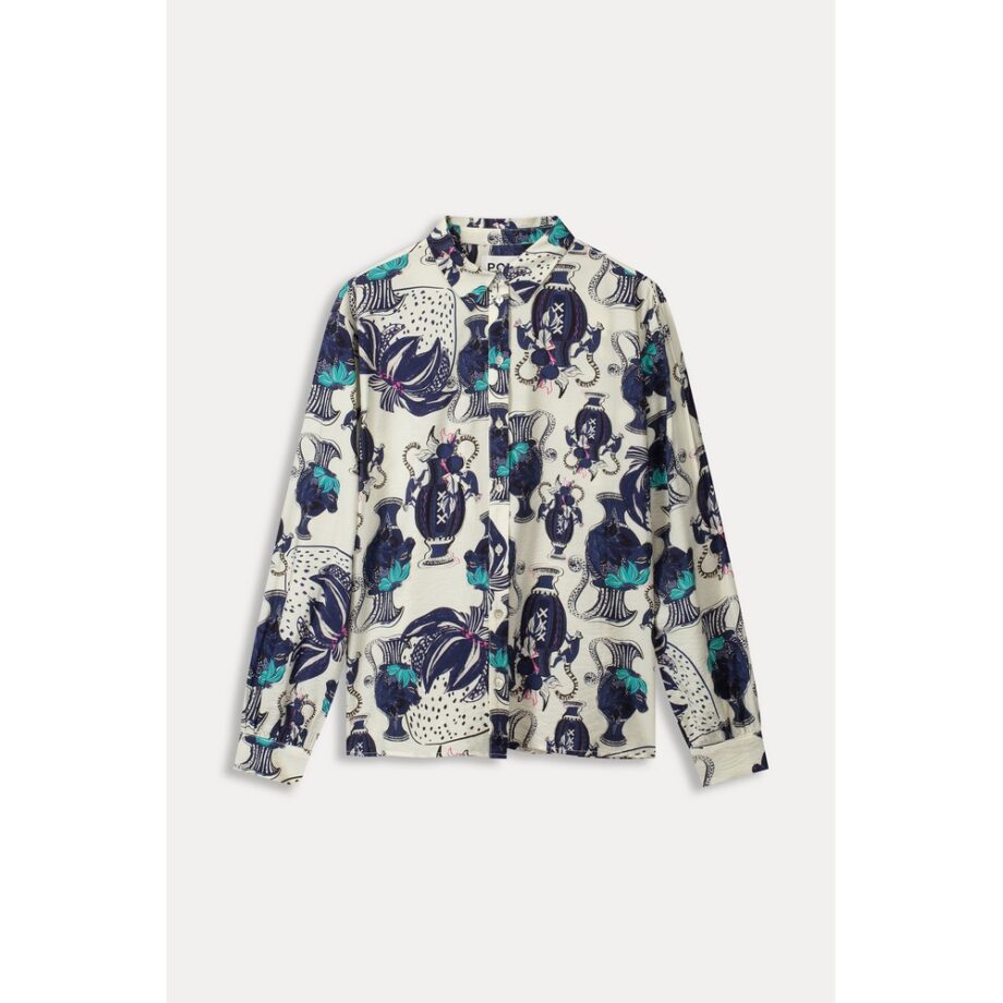 Pom Amsterdam SP9043 Bluse BLOUSE - Milly Vases Cream
