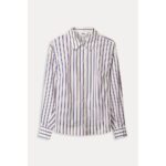 Pom Amsterdam SP9041 Bluse BLOUSE - Striped Poplin Cream