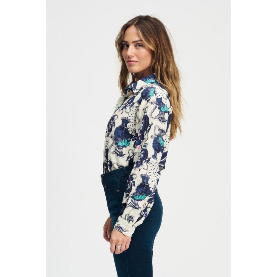 Pom Amsterdam SP9043 Bluse BLOUSE - Milly Vases Cream