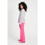 Pom Amsterdam SP9041 Bluse BLOUSE - Striped Poplin Cream