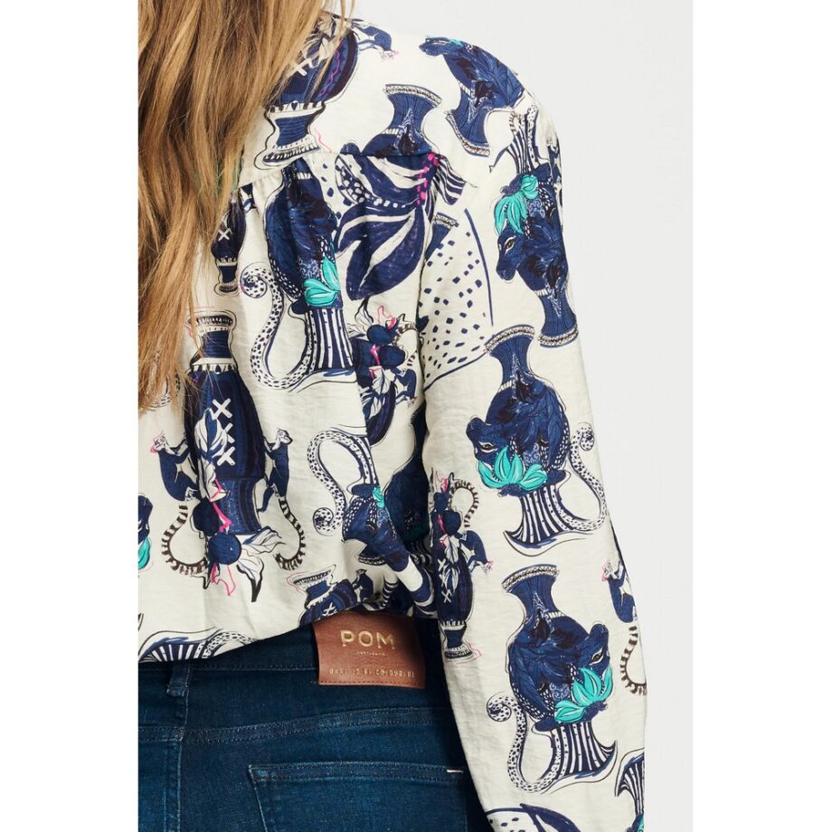 Pom Amsterdam SP9043 Bluse BLOUSE - Milly Vases Cream