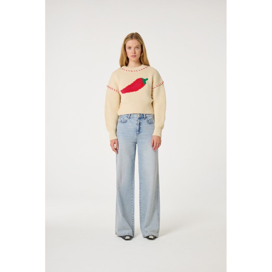 Fabienne Chapot Pullover Viola creme multi
