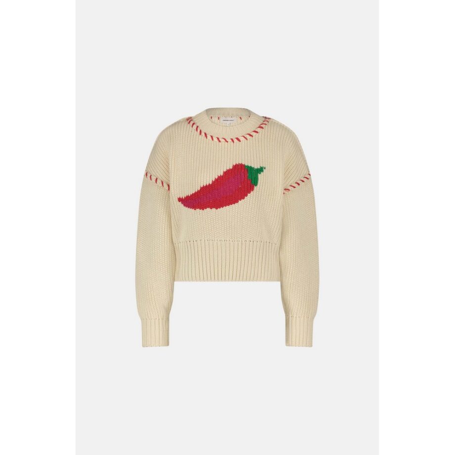 Fabienne Chapot Pullover Viola creme multi