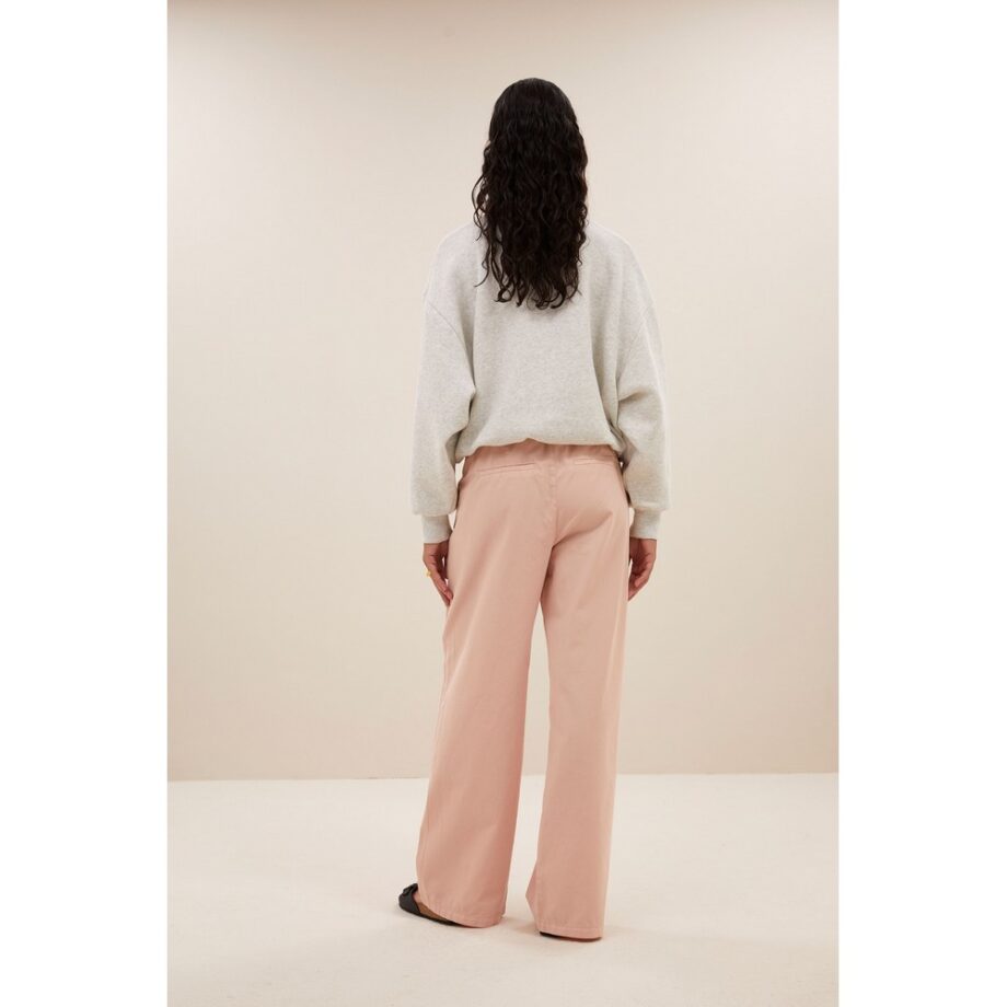 By-bar Amsterdam bibi trouper sweater light grey meliert