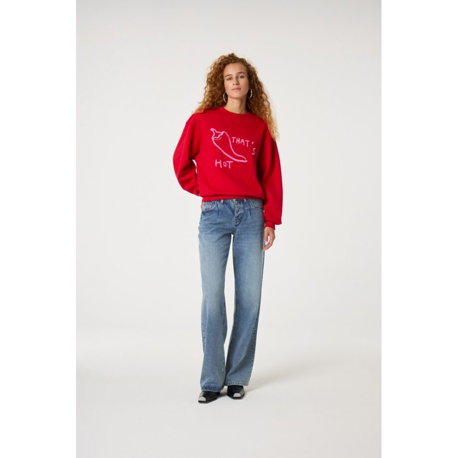 Fabienne Chapot Terry Sweater red hot chilli