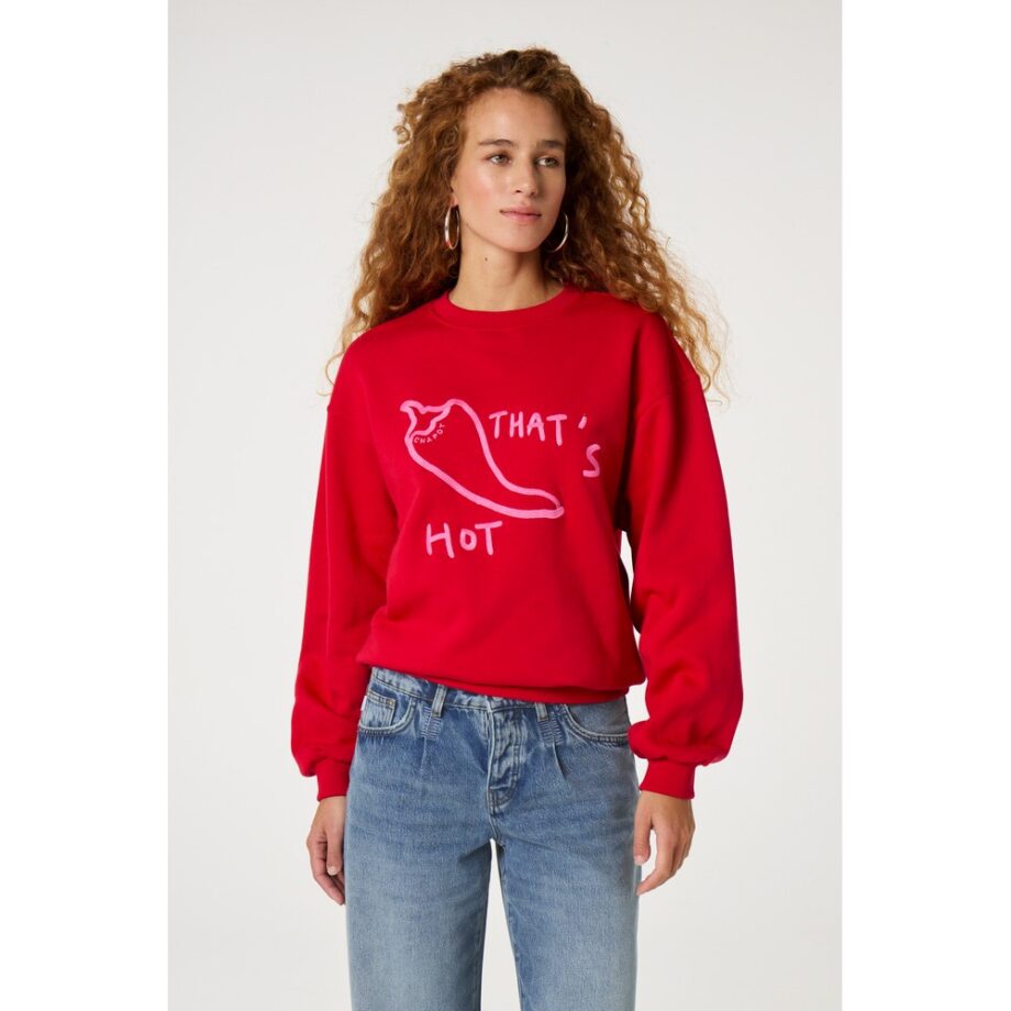 Fabienne Chapot Terry Sweater red hot chilli