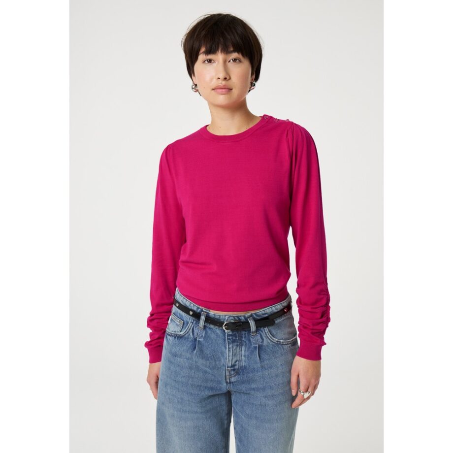 Fabienne Chapot Molly Scrunch Pullover spicy pink