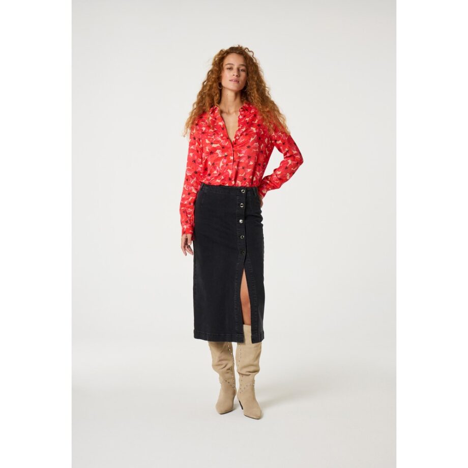 Fabienne Chapot Carmel Denim Skirt Jeansrock washed black