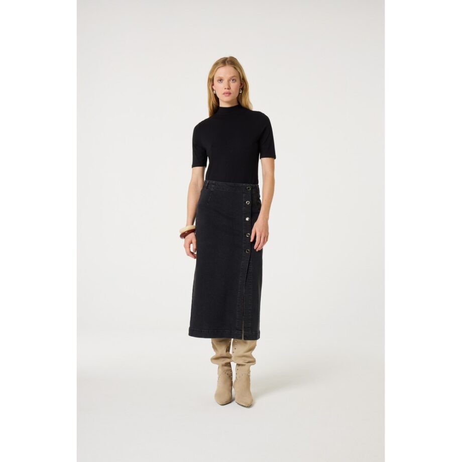 Fabienne Chapot Carmel Denim Skirt Jeansrock washed black