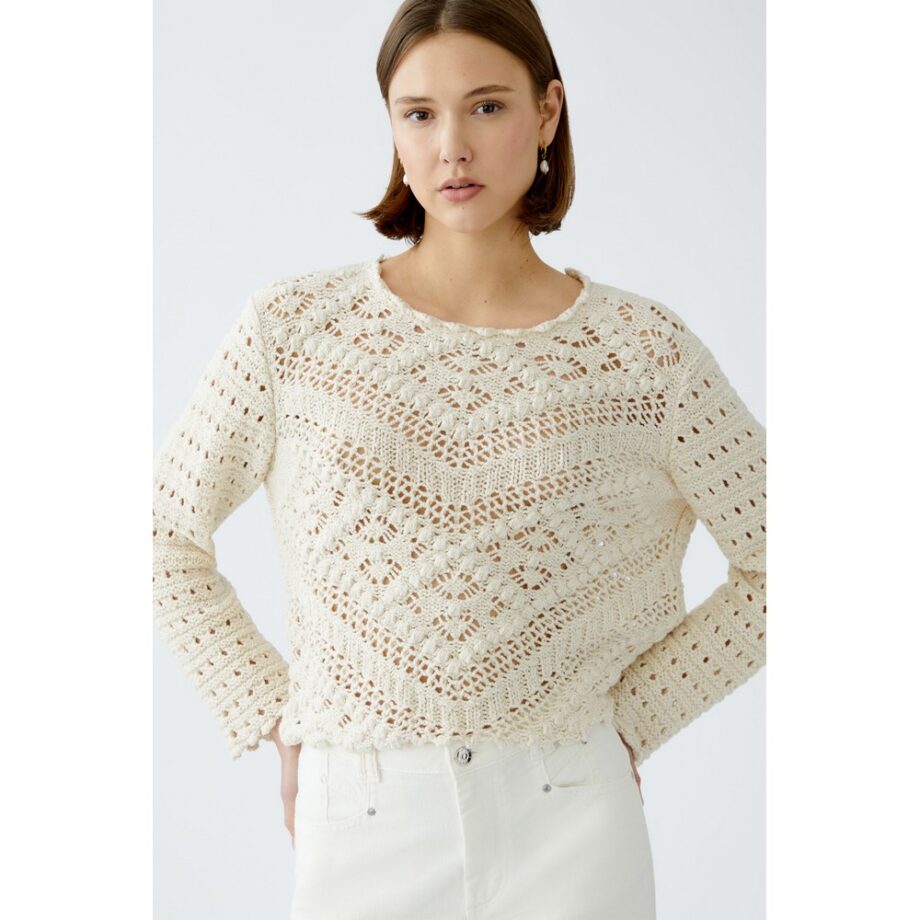 Oui 90812 Pullover gardenia