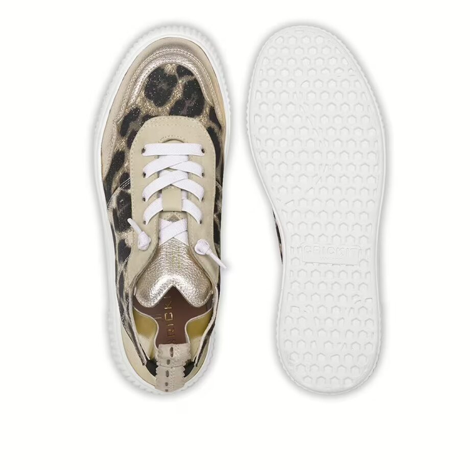 Crickit OAKLI Sneaker Turnschuh low mit Easy-In Leo mit Metallic Platin
