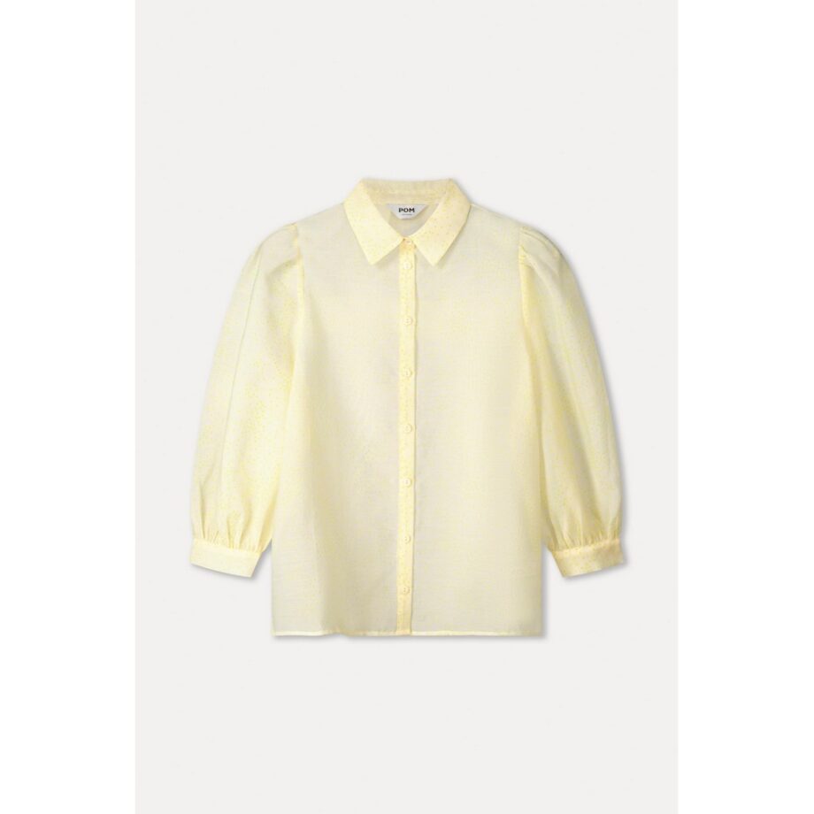 Pom Amsterdam SP9085 Bluse BLOUSE - Lime Dots