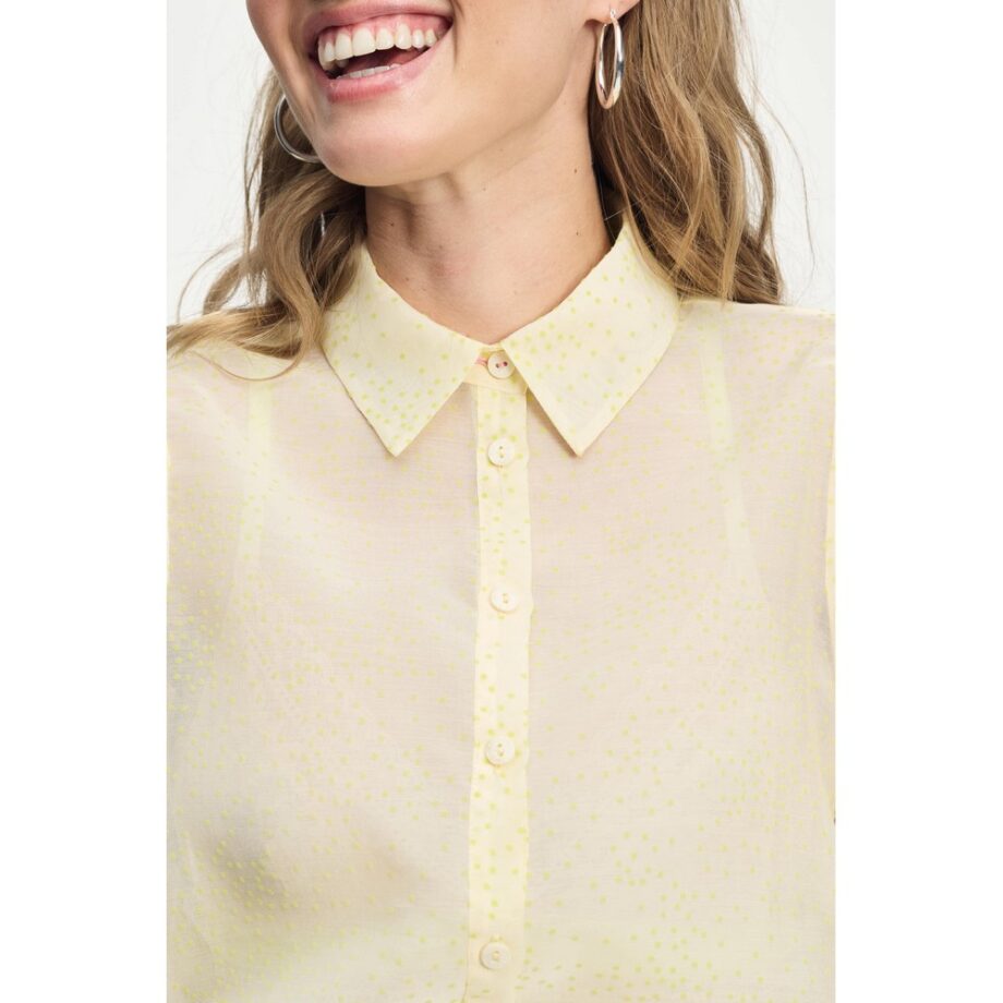 Pom Amsterdam SP9085 Bluse BLOUSE - Lime Dots
