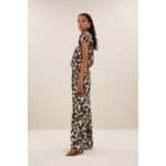 By-bar Amsterdam benji brown batik pants Hose brown batik