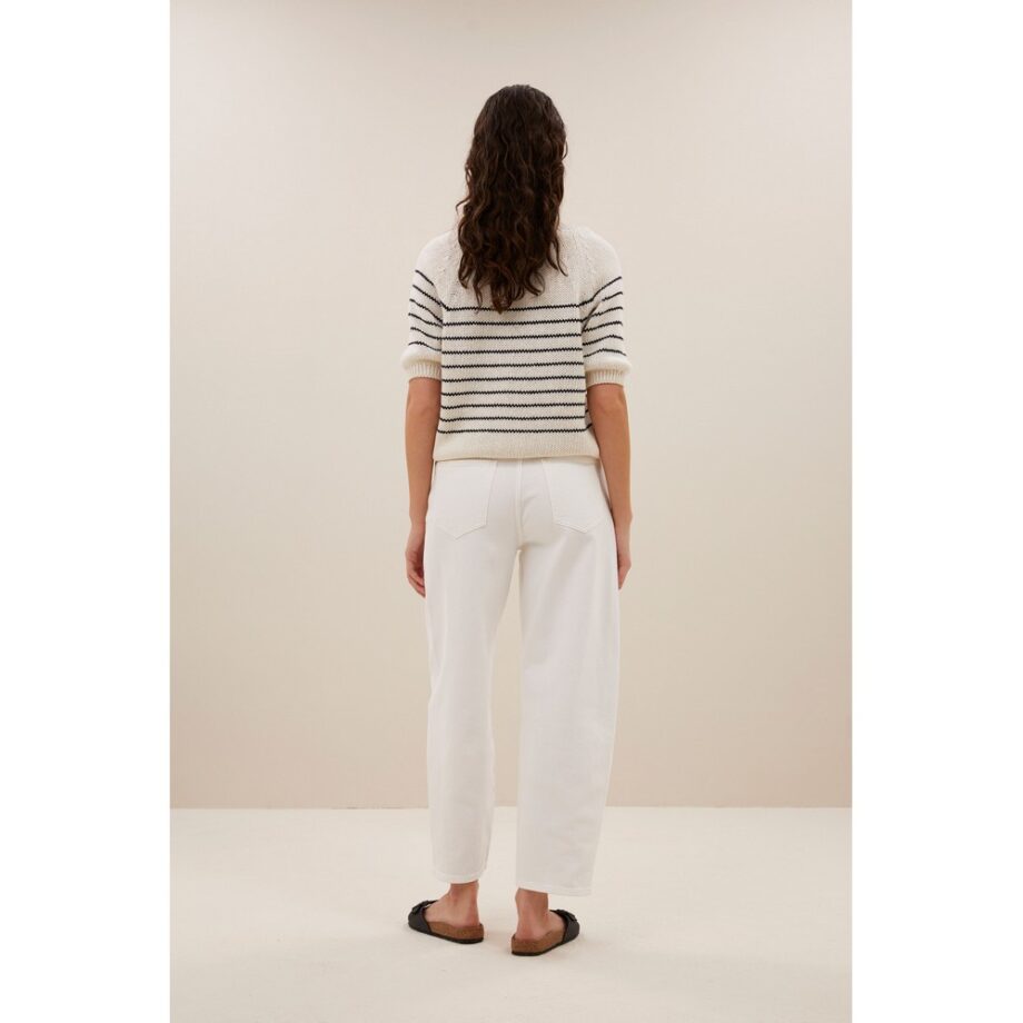 By-bar Amsterdam cruz stripe pullover navy stripe