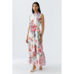 Oui 92857 Kleid pink green multi