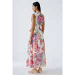 Oui 92857 Kleid pink green multi