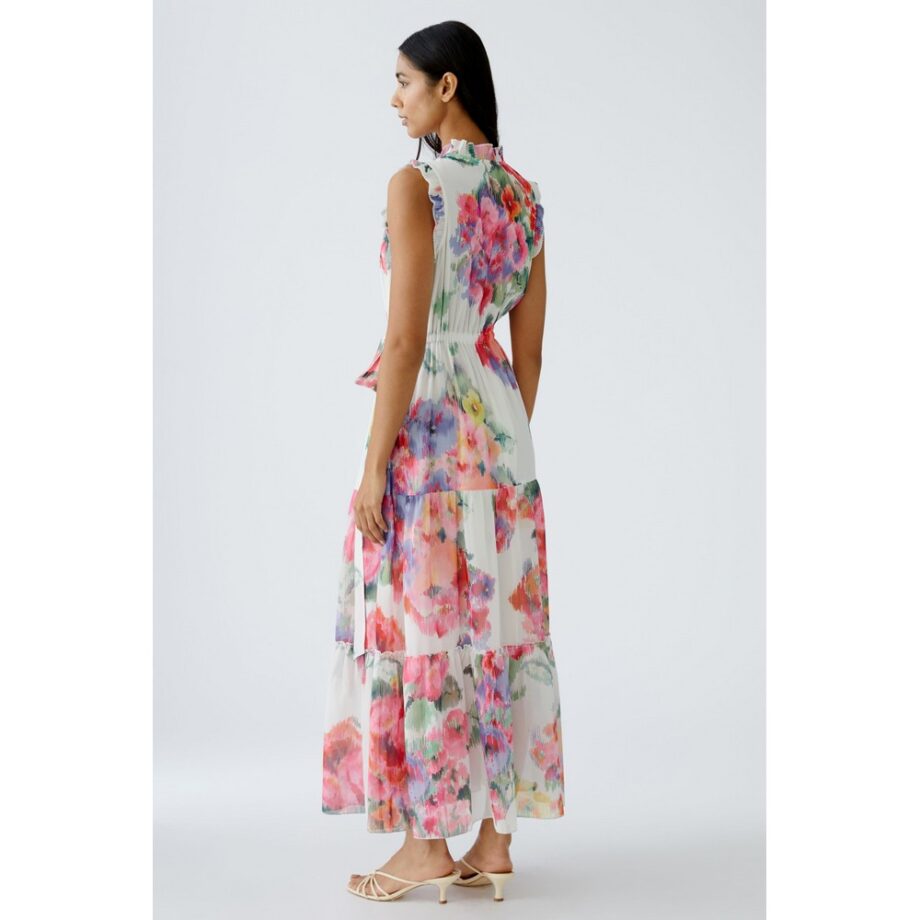 Oui 92857 Kleid pink green multi