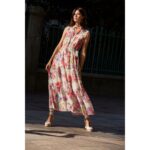 Oui 92857 Kleid pink green multi