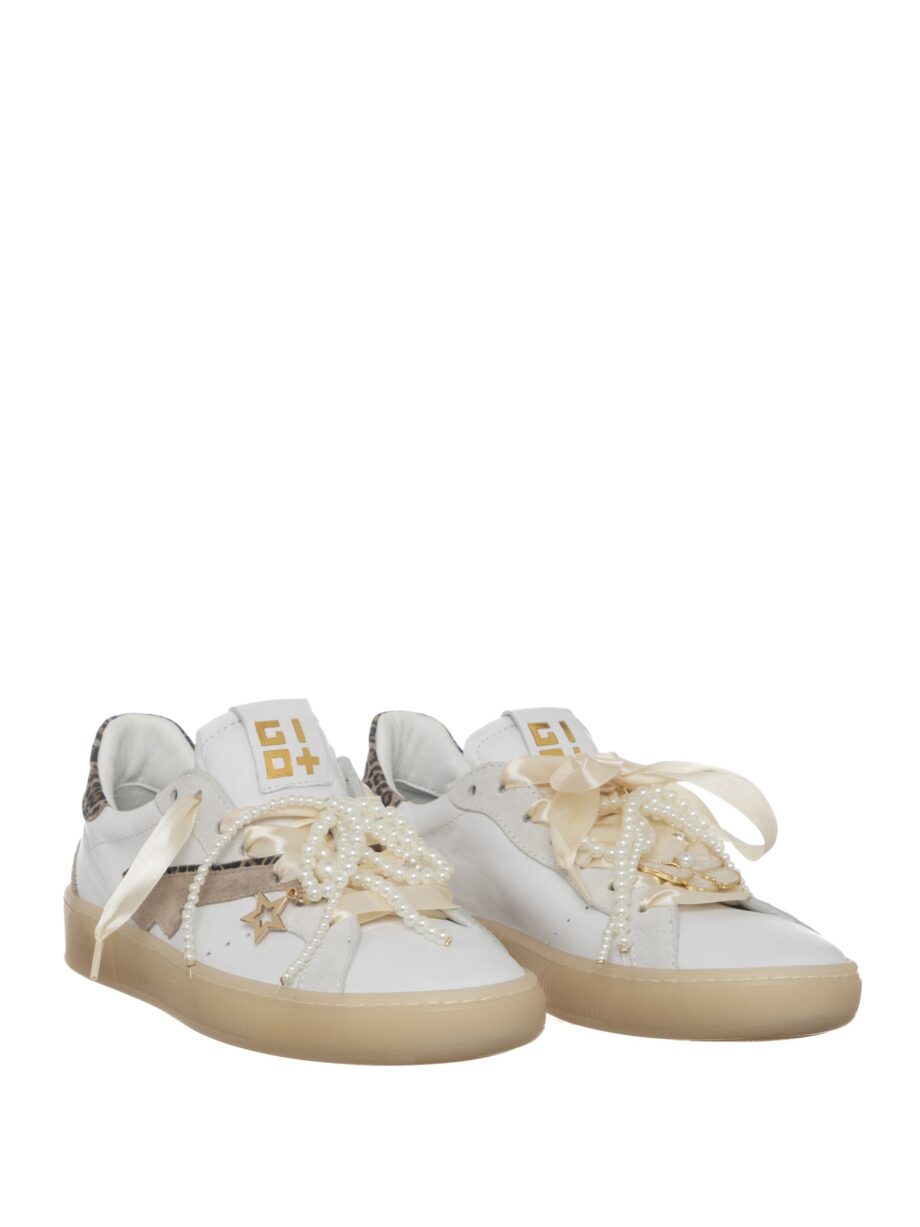 Gio+ Sneaker mit Perlen Irenee weiß multi