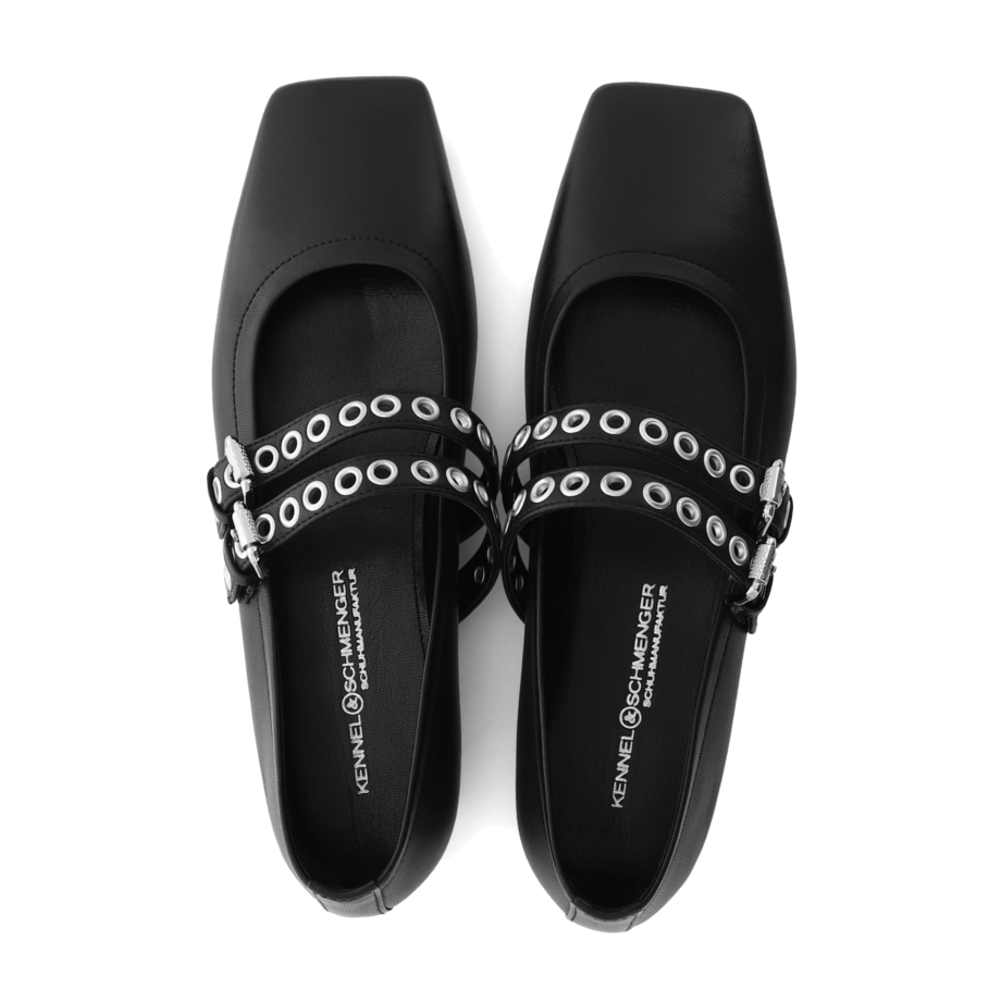 Kennel & Schmenger LEILA 51-11640.310 Flats Ballerinas Riemchen Pumps schwarz