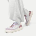Crickit OAKLI Sneaker Turnschuh low mit Easy-In weiß mit rose