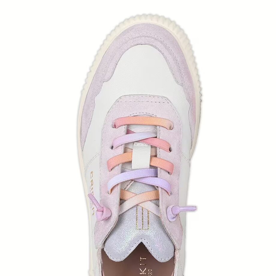 Crickit OAKLI Sneaker Turnschuh low mit Easy-In weiß mit rose