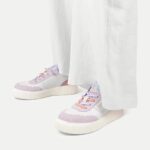 Crickit OAKLI Sneaker Turnschuh low mit Easy-In weiß mit rose