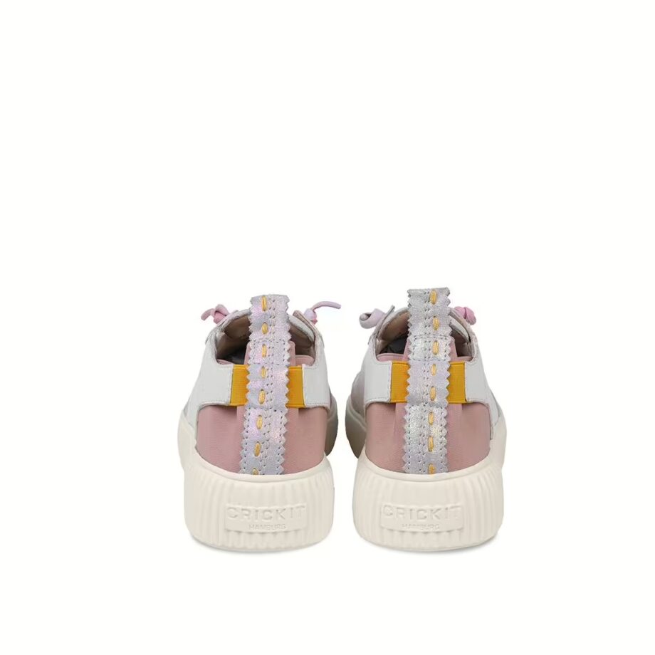 Crickit OAKLI Sneaker Turnschuh low mit Easy-In weiß mit rose