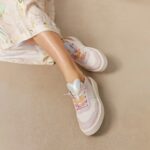 Crickit OAKLI Sneaker Turnschuh low mit Easy-In weiß mit rose