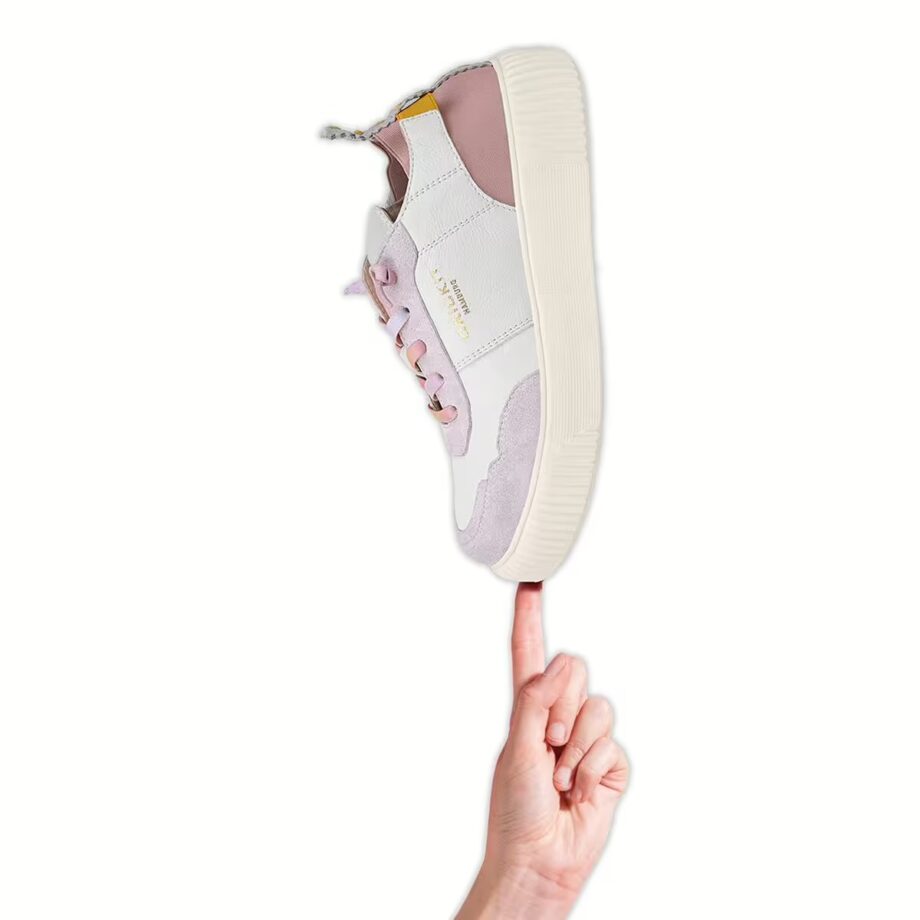 Crickit OAKLI Sneaker Turnschuh low mit Easy-In weiß mit rose