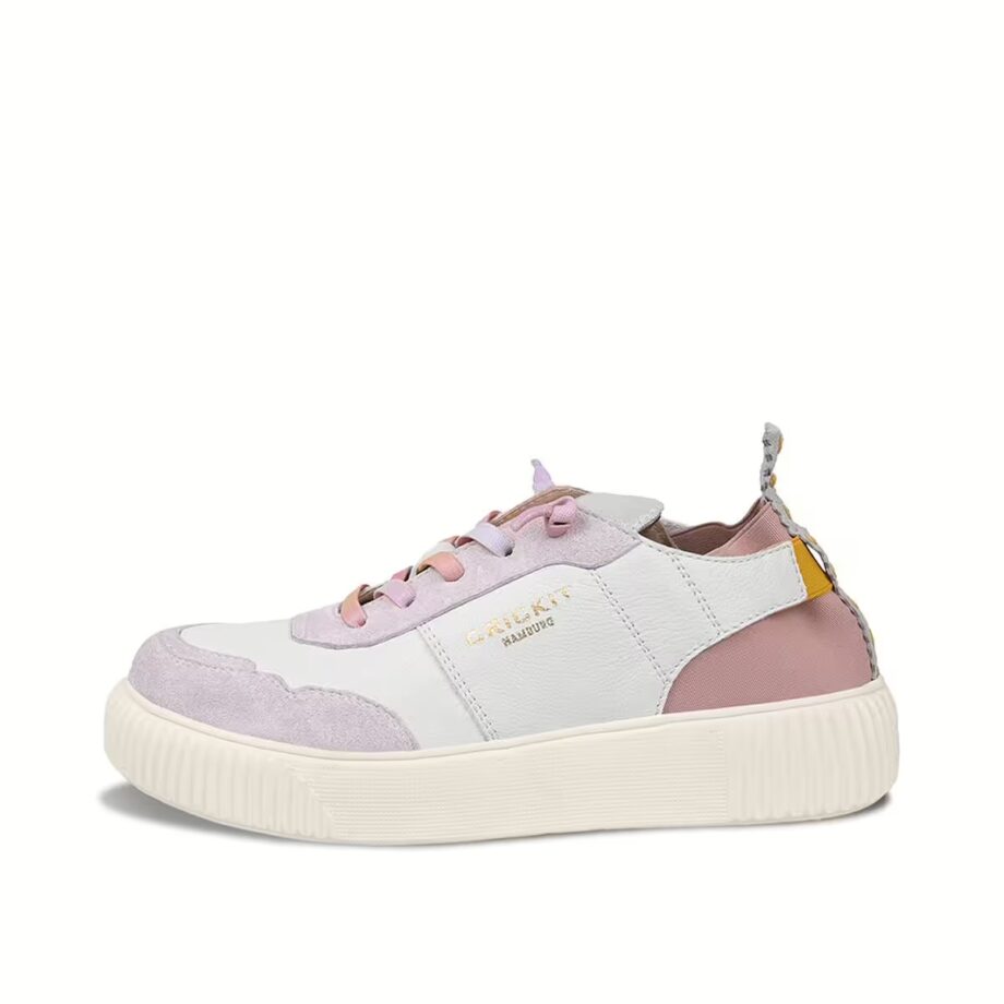 Crickit OAKLI Sneaker Turnschuh low mit Easy-In weiß mit rose