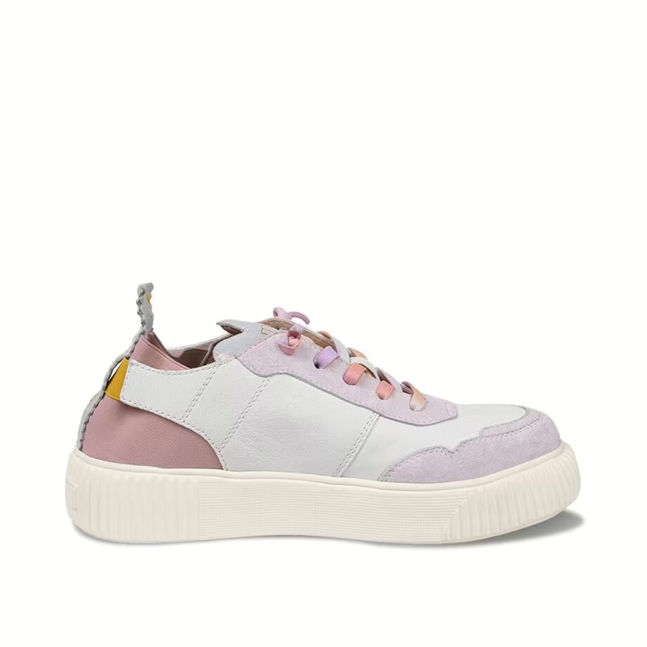 Crickit OAKLI Sneaker Turnschuh low mit Easy-In weiß mit rose