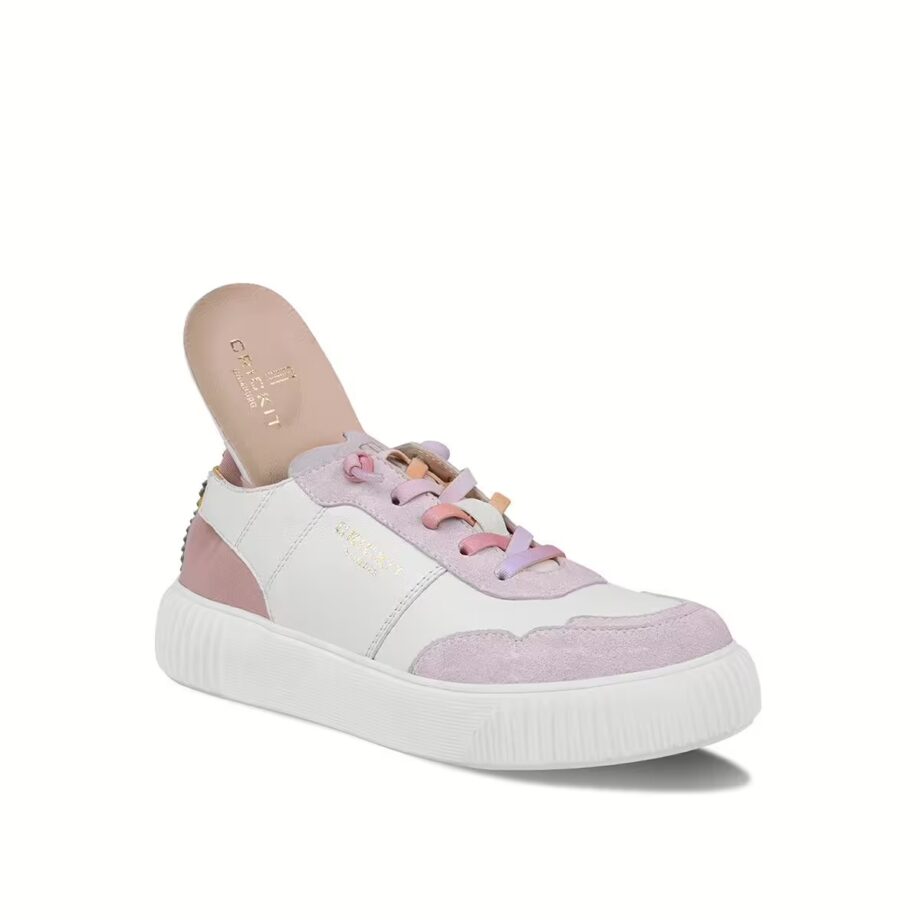 Crickit OAKLI Sneaker Turnschuh low mit Easy-In weiß mit rose