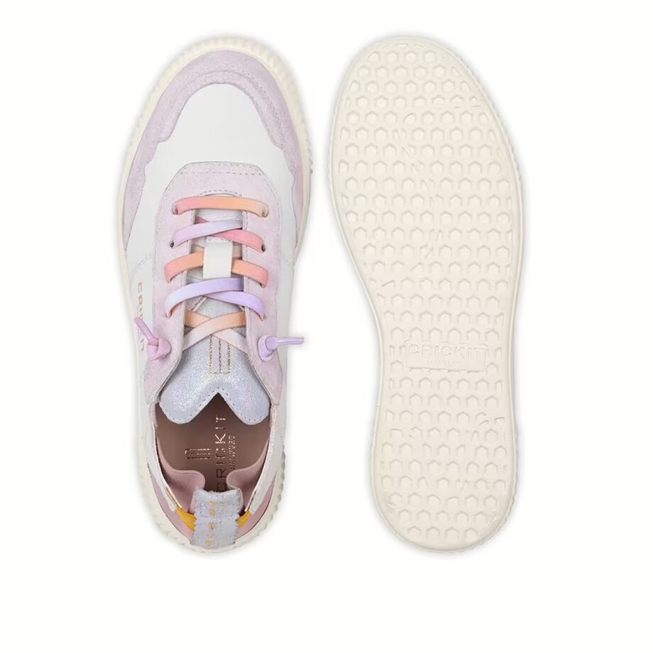 Crickit OAKLI Sneaker Turnschuh low mit Easy-In weiß mit rose
