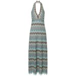 Ana Alcazar 041304 70's Maxikleid Zefara blau multi