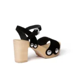 Softclox S3337 EILYN High Heel Sandalette kaschmir schwarz natur